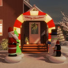 Kerstboog opblaasbaar 260 cm met LED