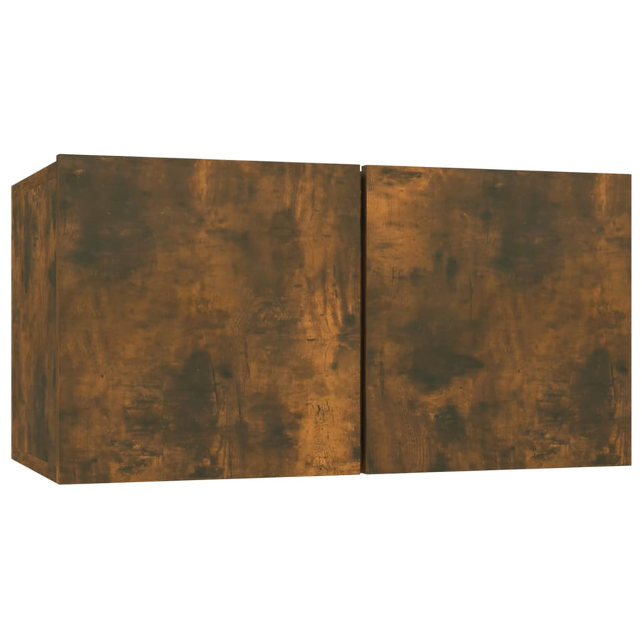 Tv-Meubelen Bewerkt Hout Kleurig 60 x 30 x 30 cm Gerookt eiken