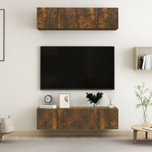 Tv-Meubelen Bewerkt Hout Kleurig 60 x 30 x 30 cm Gerookt eiken