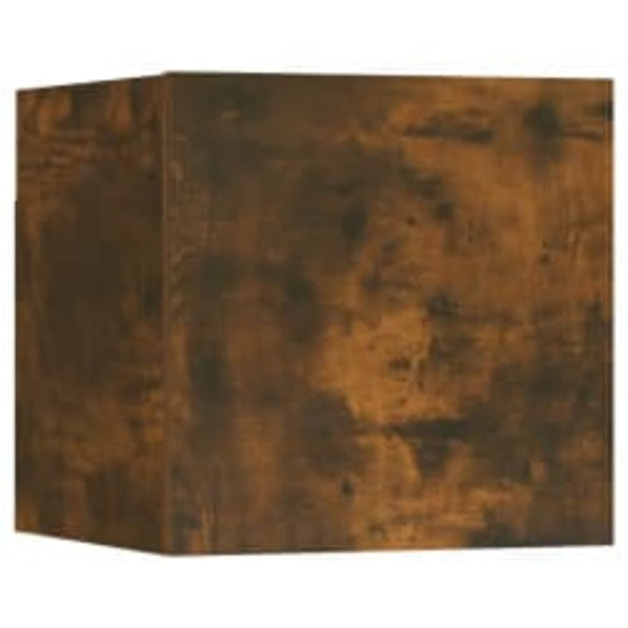 -Delige Tv-Meubelset Bewerkt Hout Kleurig 3 80 x 30 x 30 cm Gerookt eiken