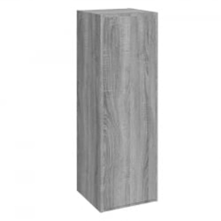 -Delige Tv-Meubelset Bewerkt Hout Eikenkleurig 3 80 x 30 x 30 cm Grijs sonoma