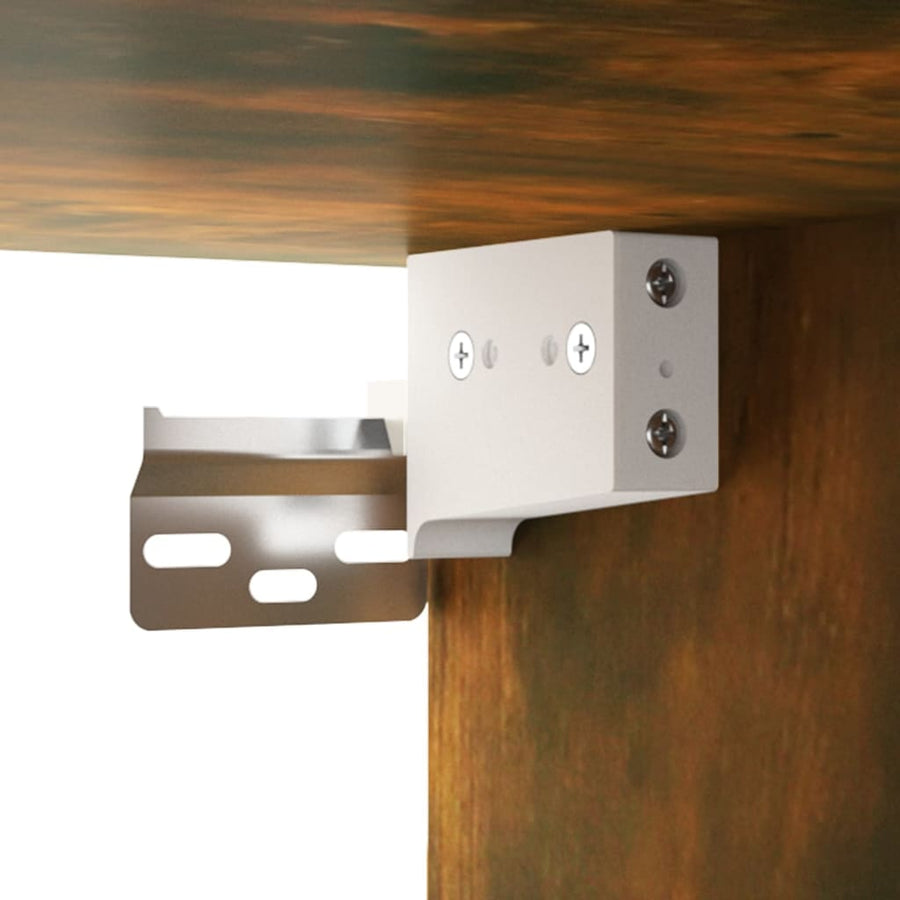 6-delige Tv-meubelset bewerkt hout gerookt eikenkleurig