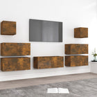 7-Piece TV Cabinet Set Engineered Wood Sonoma Oak