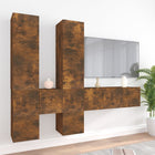 7-Piece TV Cabinet Set Engineered Wood Multi-color 7