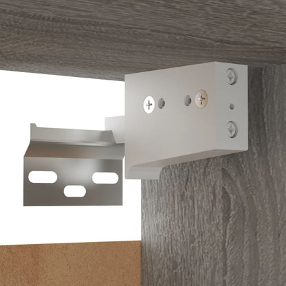 Tv-Wandmeubelset Bewerkt Hout Eikenkleurig 5 100 x 30 x 30 cm Grijs sonoma