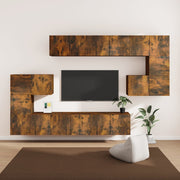 10-Piece TV Cabinet Set Engineered Wood Sonoma Oak
