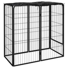 Hondenkennel 6 panelen 100x50x100 cm zwart