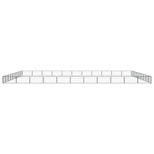 Hondenkennel 40 panelen 100x50 cm gepoedercoat staal zwart 1100 x 900 x 50 cm