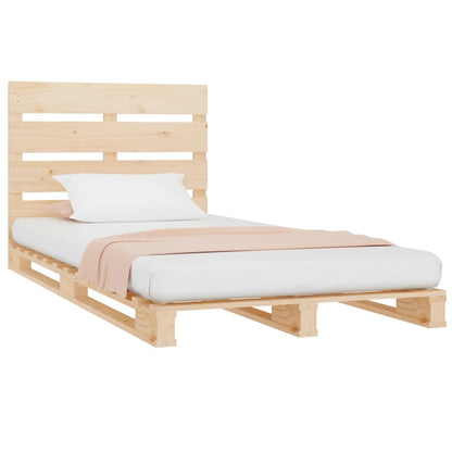 Bedframe Zonder Matras Massief Grenenhout 90 x 200 cm Naturel