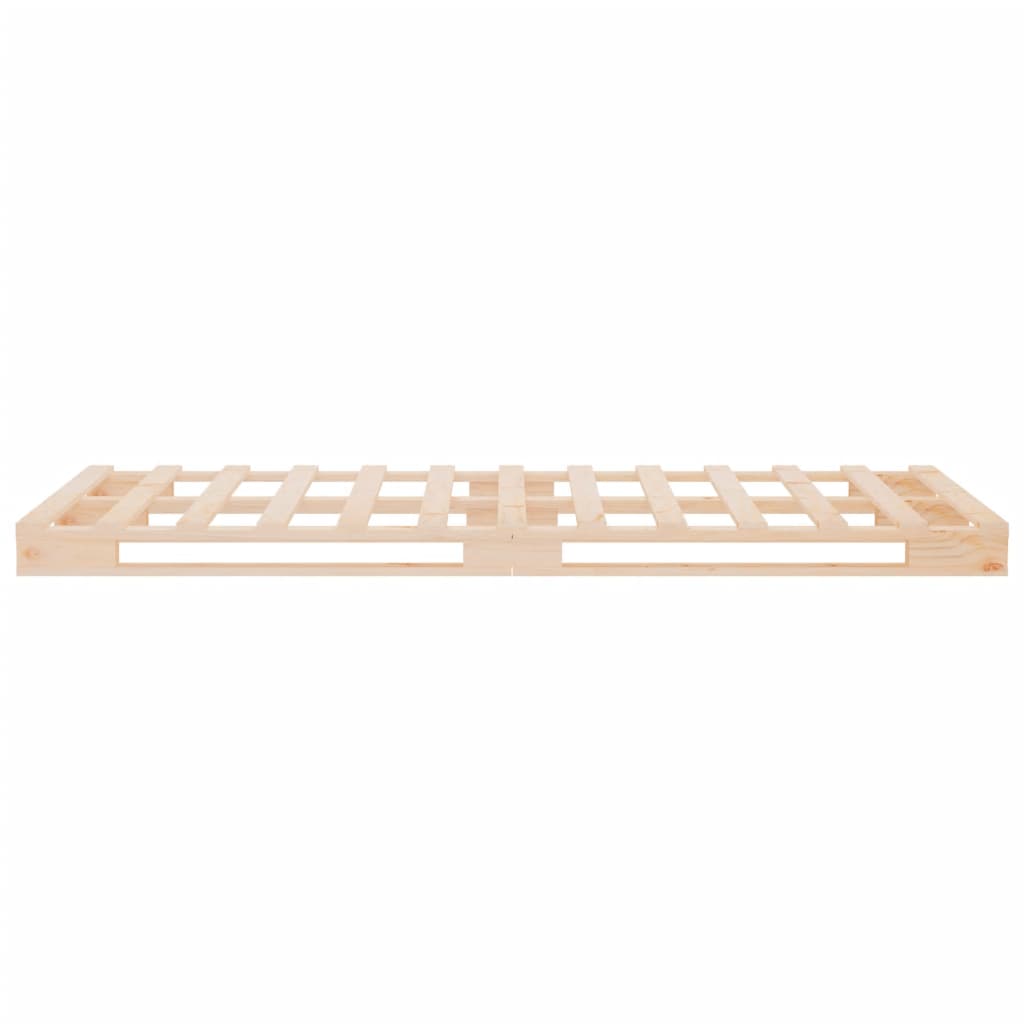 Bedframe Zonder Matras Massief Grenenhout 90 x 200 cm Naturel
