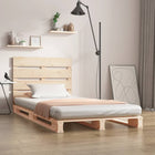 Bedframe Massief Grenenhout 100X200 Cm 100 x 200 cm Naturel