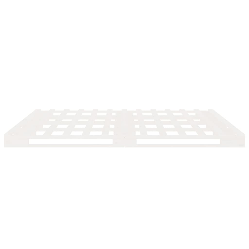 Bedframe Zonder Matras Massief Grenenhout 140 x 200 cm Wit