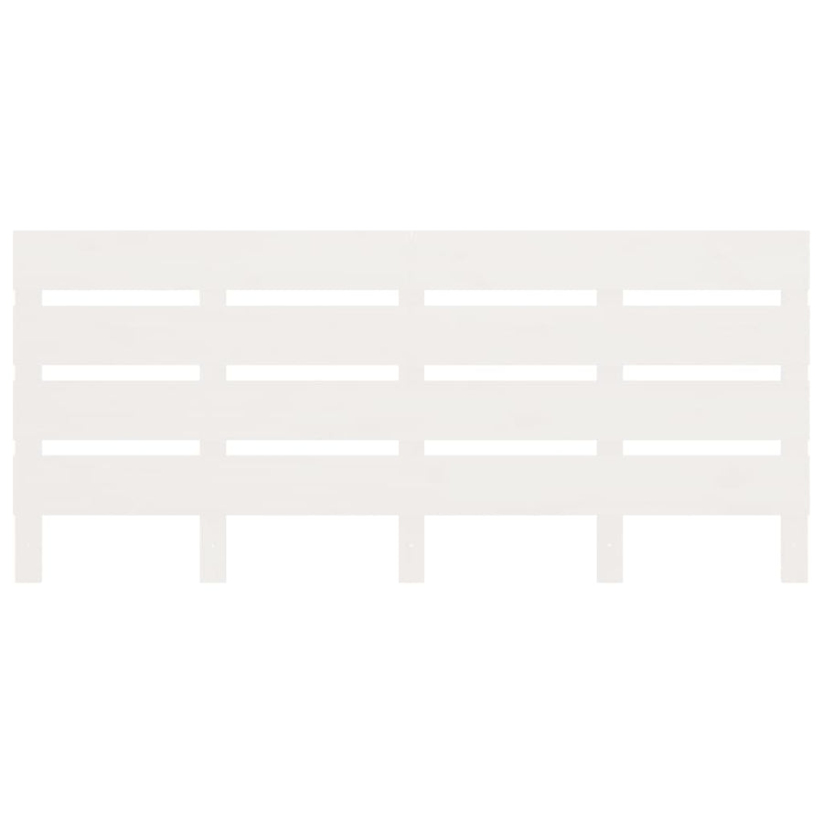 Bedframe Zonder Matras Massief Grenenhout 140 x 200 cm Wit