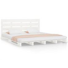 Bedframe Massief Grenenhout 160 x 200 cm Wit