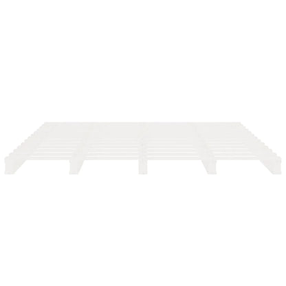 Bedframe Massief Grenenhout 160 x 200 cm Wit