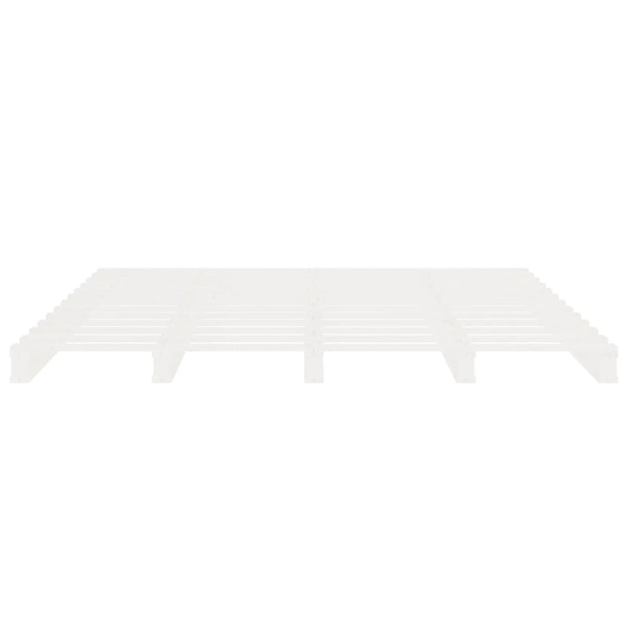 Bedframe Massief Grenenhout 160 x 200 cm Wit