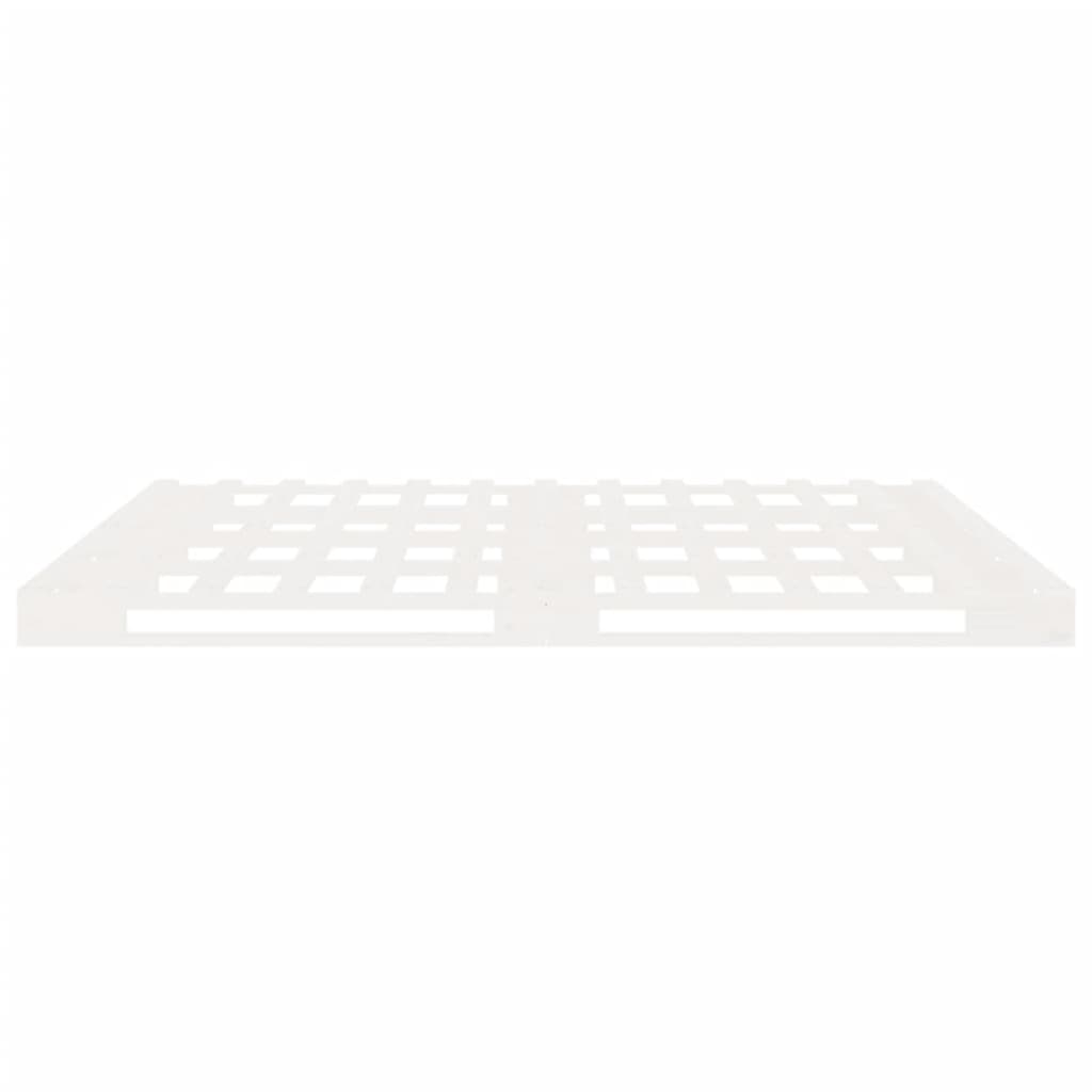 Bedframe Massief Grenenhout 160 x 200 cm Wit
