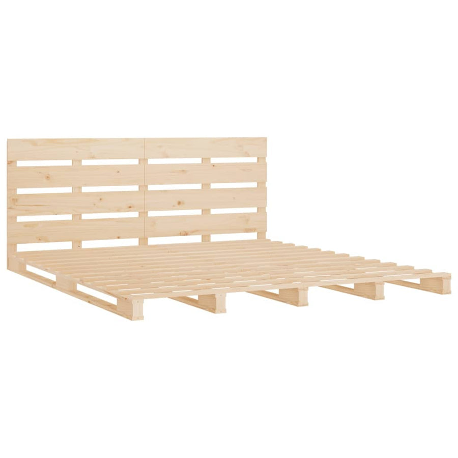 Bedframe Massief Grenenhout 6Ft Super King 180 x 200 cm Naturel