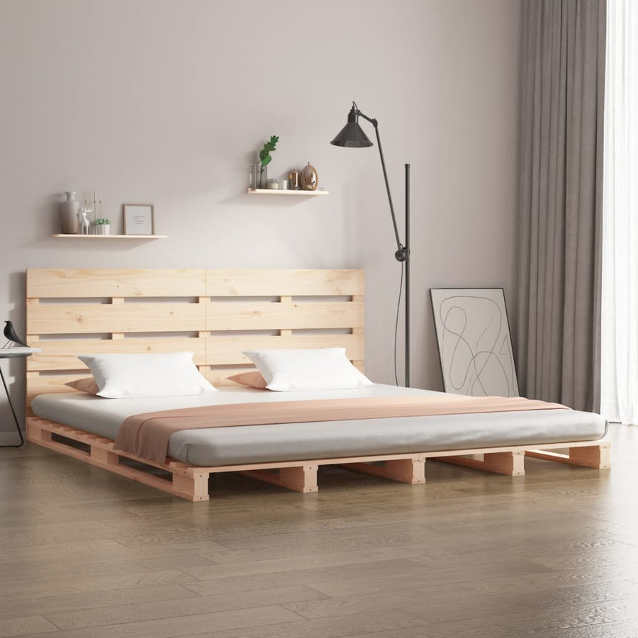 Bedframe Massief Grenenhout 6Ft Super King 180 x 200 cm Naturel