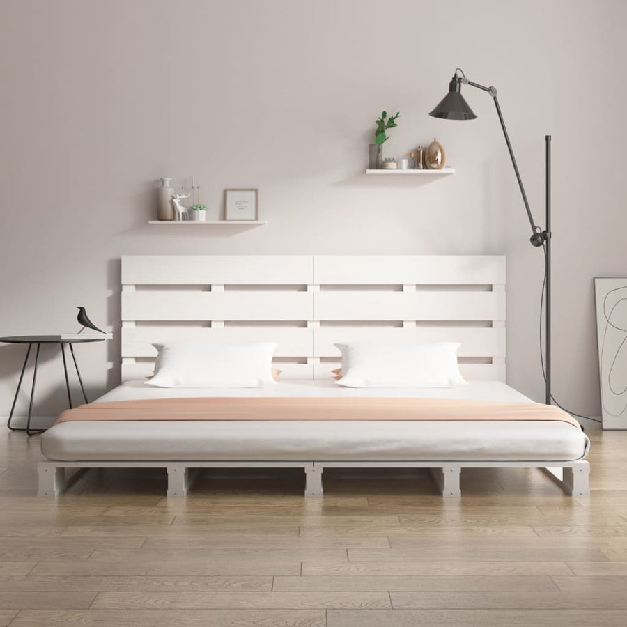 Bedframe Massief Grenenhout 6Ft Super King 180 x 200 cm Wit