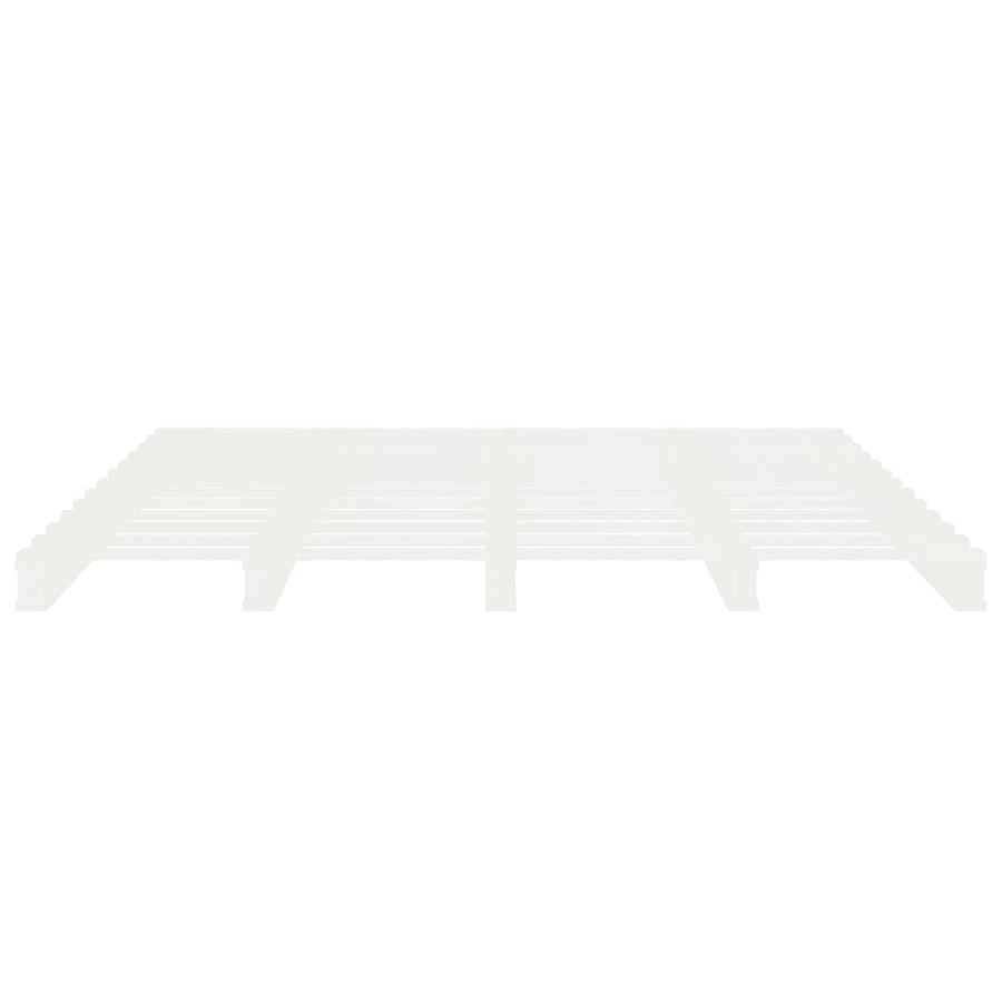 Bedframe Massief Grenenhout 6Ft Super King 180 x 200 cm Wit
