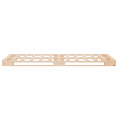 Bedframe Massief Grenenhout 75 x 190 cm Naturel