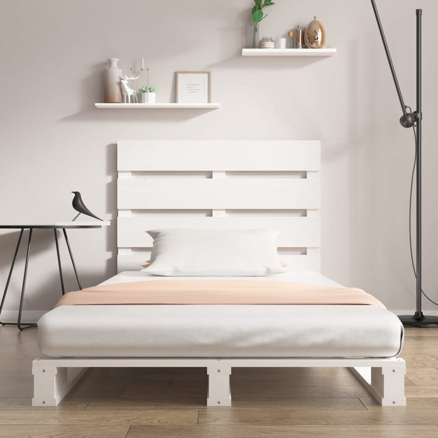 Bedframe Massief Grenenhout 2Ft6 Small Single 75 x 190 cm Wit