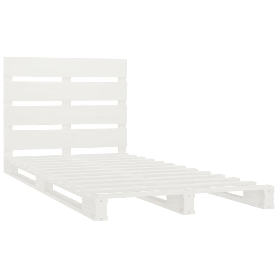Bedframe Massief Grenenhout 2Ft6 Small Single 75 x 190 cm Wit