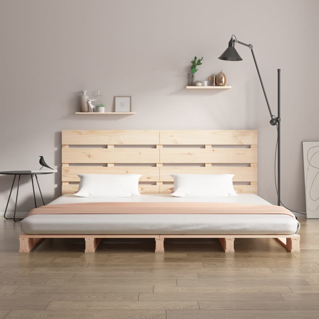 Bedframe Massief Grenenhout 135 x 190 cm Naturel