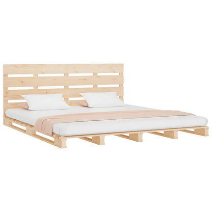 Bedframe Massief Grenenhout 135 x 190 cm Naturel