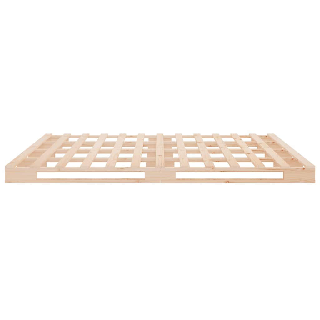 Bedframe Massief Grenenhout 135 x 190 cm Naturel