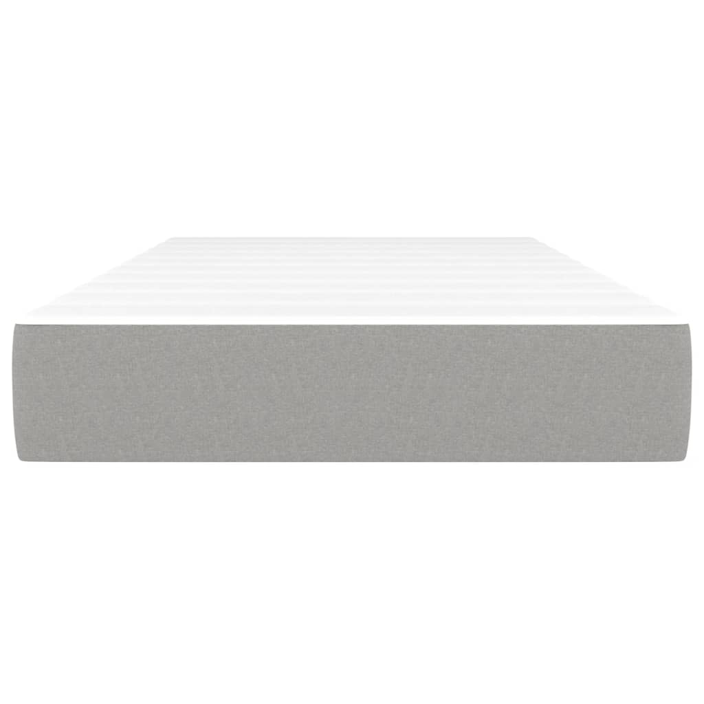 Pocketveringmatras 80x200x20 cm stof lichtgrijs