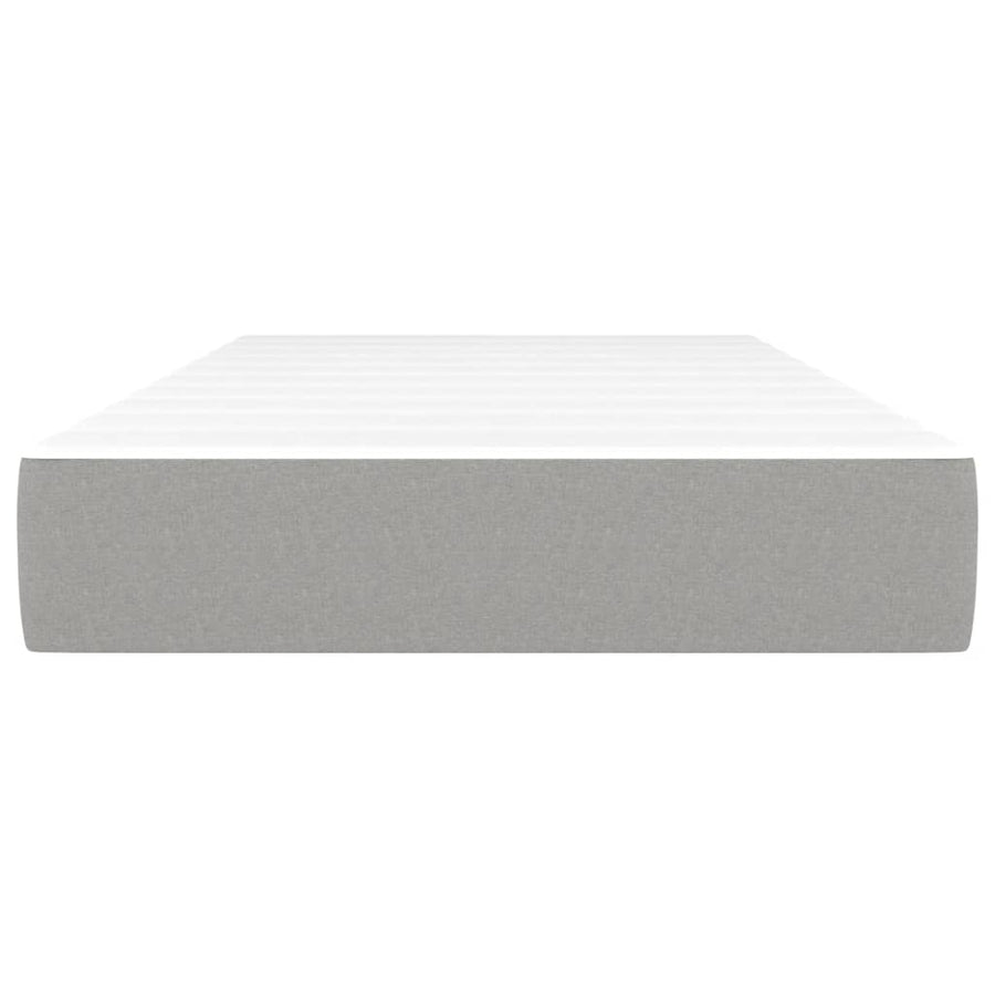 Pocketveringmatras 80x200x20 cm stof lichtgrijs