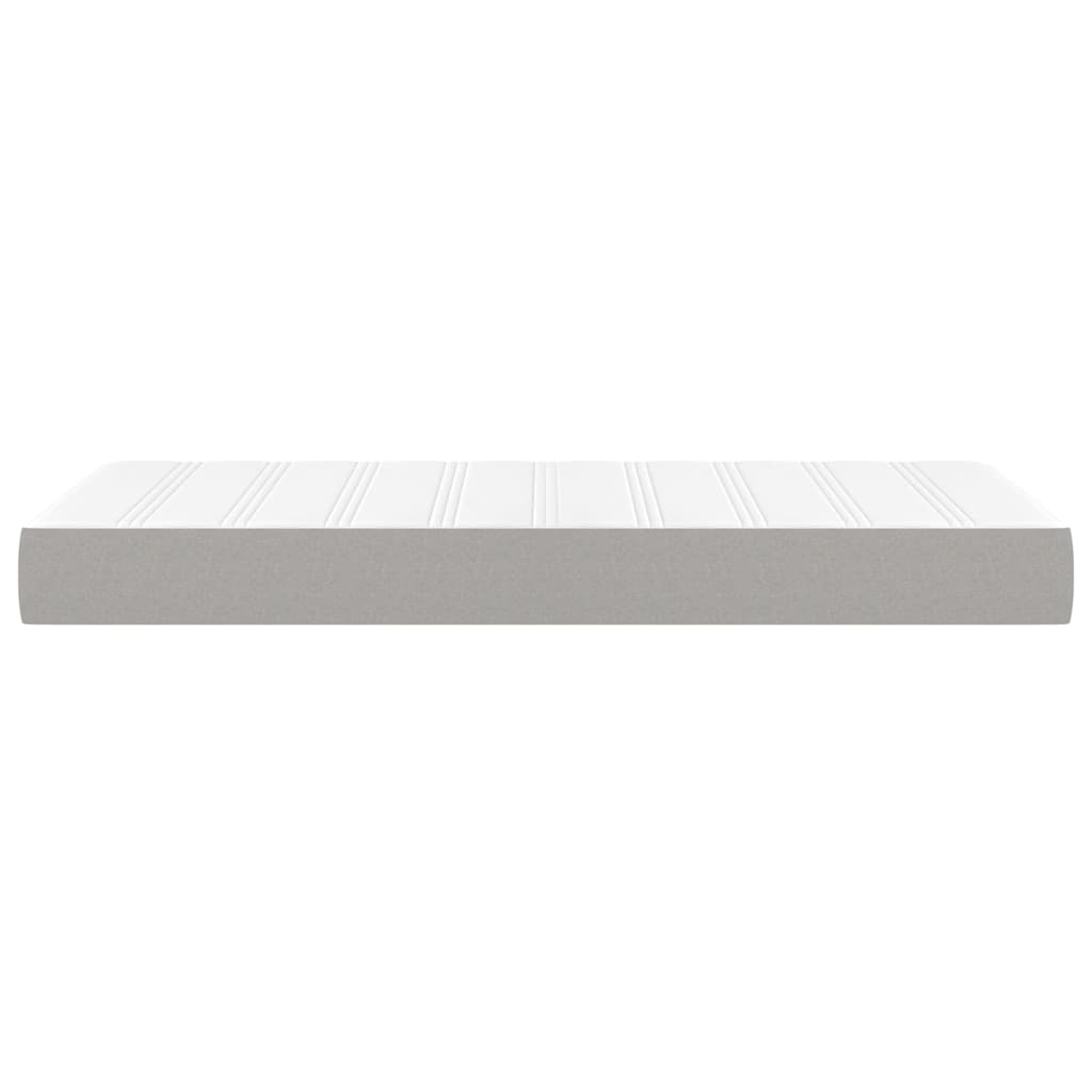 Pocketveringmatras 80x200x20 cm stof lichtgrijs