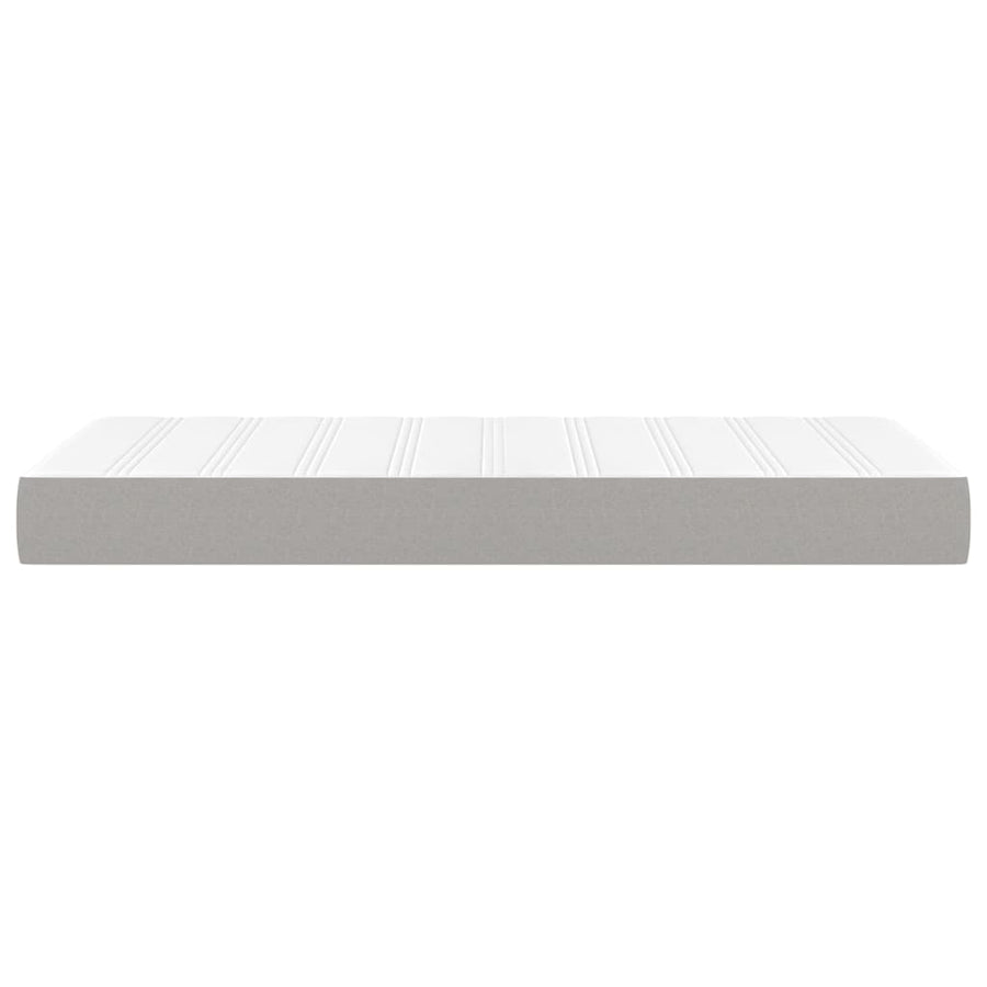 Pocketveringmatras 80x200x20 cm stof lichtgrijs