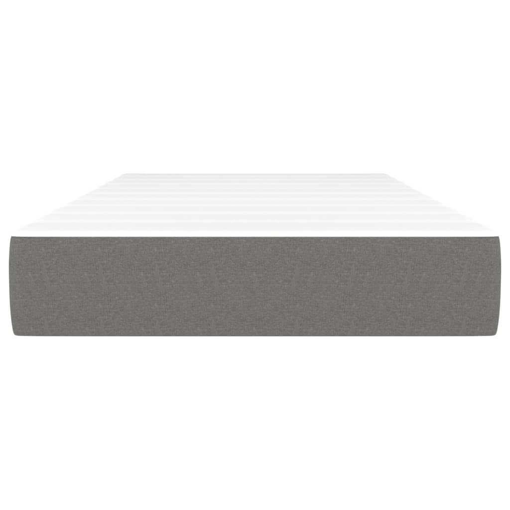 Pocketveringmatras 80x200x20 cm stof donkergrijs