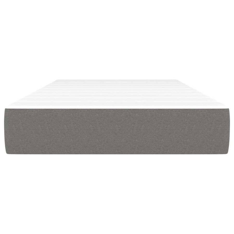 Pocketveringmatras 80x200x20 cm stof donkergrijs