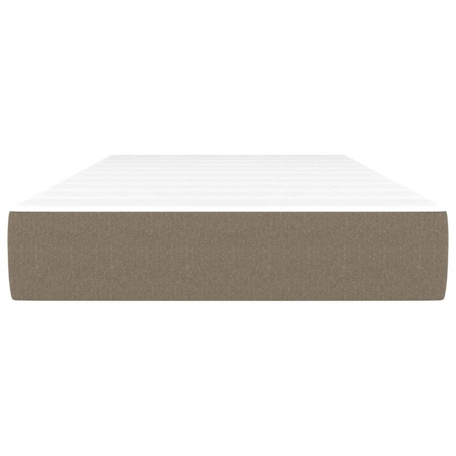 Pocketveringmatras 80x200x20 cm stof taupe