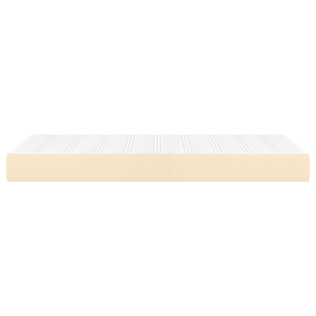 Pocketveringmatras 80x200x20 cm stof crèmekleurig
