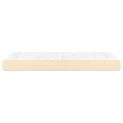 Pocketveringmatras 80x200x20 cm stof crèmekleurig