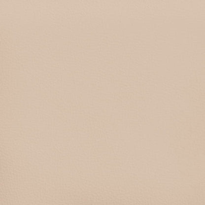 Pocketveringmatras 80x200x20 cm kunstleer cappuccinokleurig