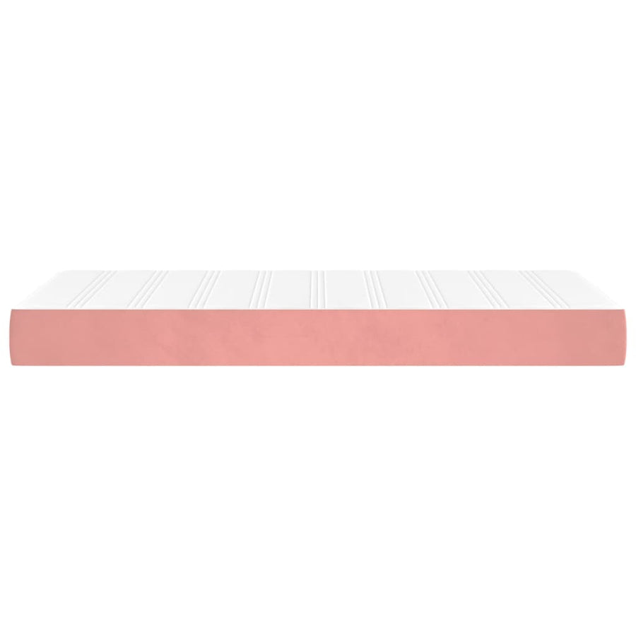 Pocketveringmatras 80X200X20 Cm Fluweel 80 x 200 cm Roze