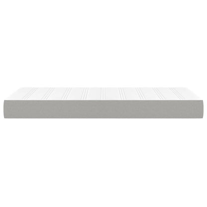 Pocketveringmatras 90x190x20 cm stof lichtgrijs
