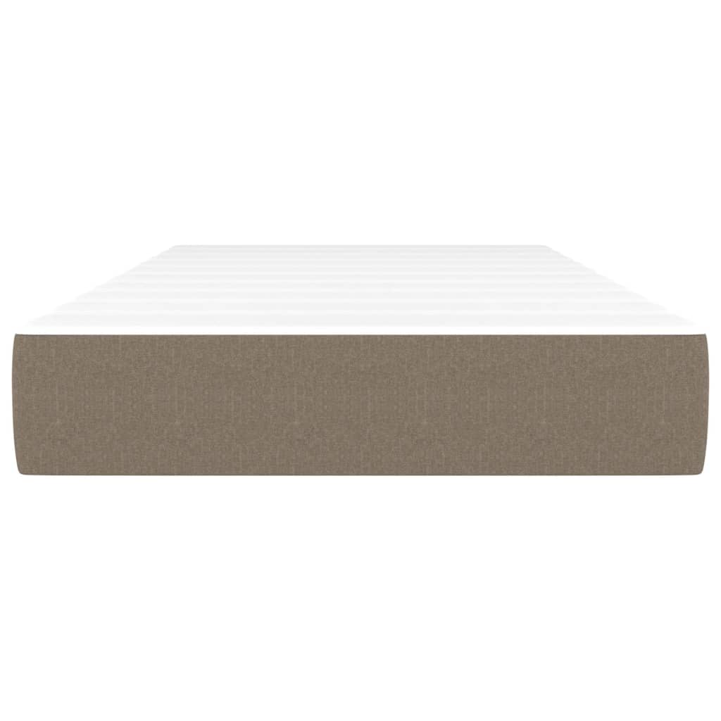 Pocketveringmatras 90x190x20 cm stof taupe
