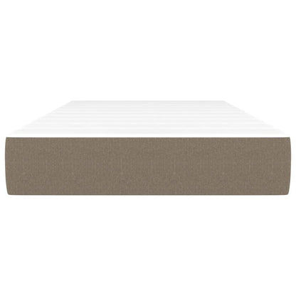 Pocketveringmatras 90x190x20 cm stof taupe