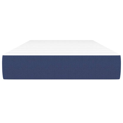 Pocketveringmatras 90x190x20 cm stof blauw
