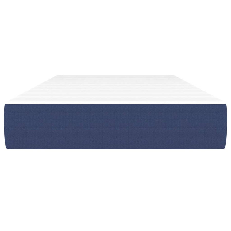 Pocketveringmatras 90x190x20 cm stof blauw