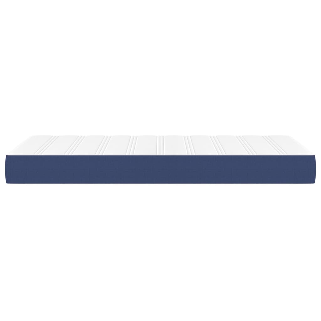Pocketveringmatras 90x190x20 cm stof blauw