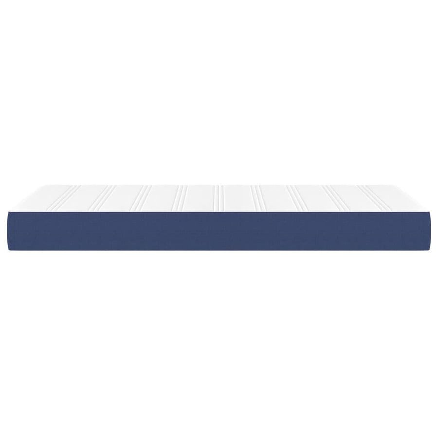 Pocketveringmatras 90x190x20 cm stof blauw