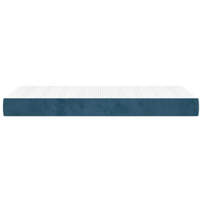 Pocketveringmatras 90X190X20 Cm Fluweel Donkerblauw